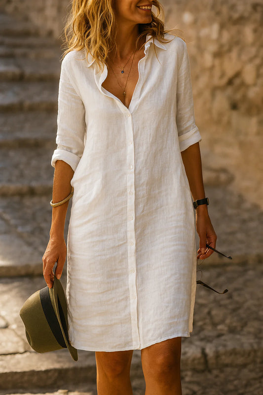 Luxe Linnen Blousejurk Dames