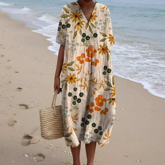 Romantische Bloemen Zomerjurk voor Dames