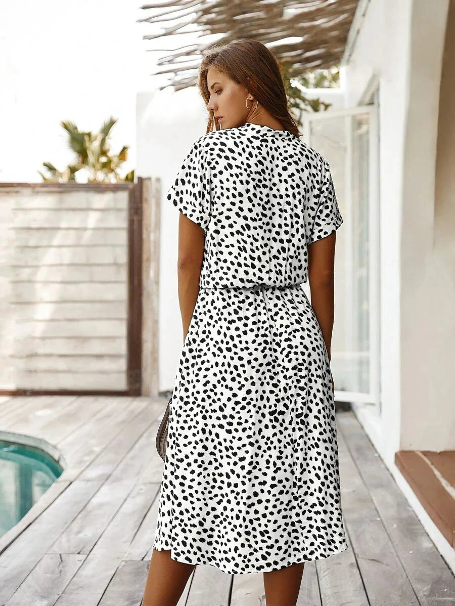 Dames Midi Jurk – Multicolor